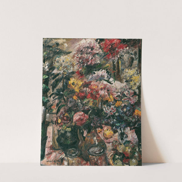 Stillleben Mit Chrysanthemen Und Amaryllis (1922) by Lovis Corinth