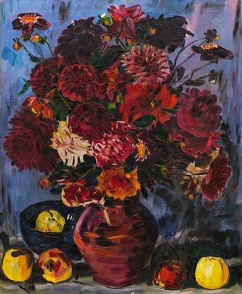 Stillleben mit Dahlien (1930)