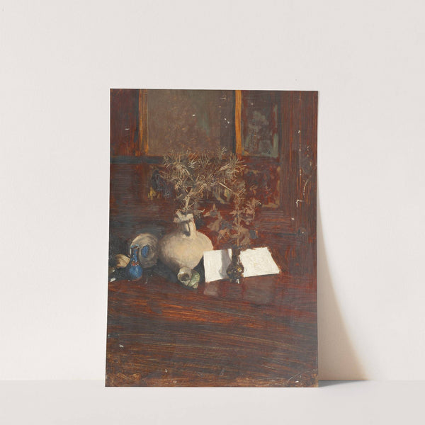 Stillleben mit Disteln (1895) by Alexander Rothaug