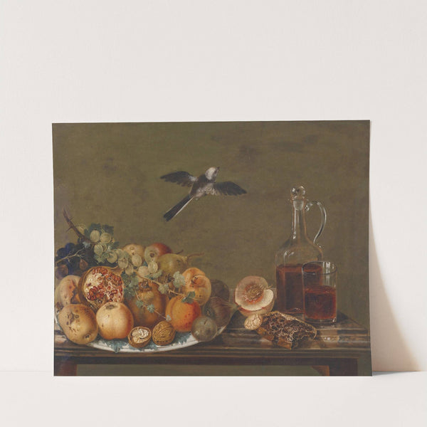 Stillleben mit Feigen und Äpfeln by Johann Matthias Wurzer
