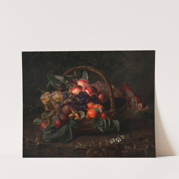 Stillleben mit Früchtekorb by Johan Laurentz Jensen