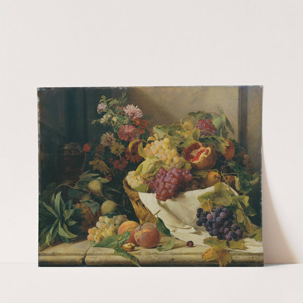 Stillleben mit Früchten und Blumen by Rosalia Amon