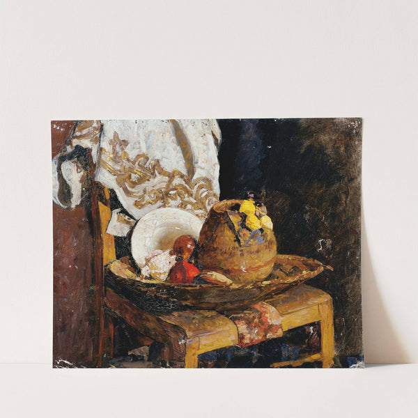 Stillleben mit krug und früchten (1895) by Alexander Rothaug