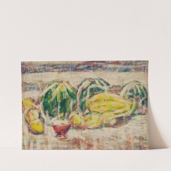 Stillleben mit Melone (1928) by Christian Rohlfs