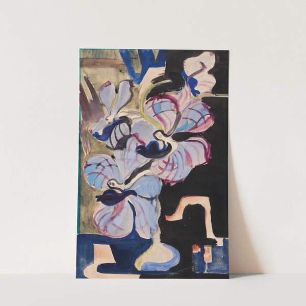 Stillleben mit Orchideen (Tanzende Traumwesen) (1927) by Ernst Ludwig Kirchner