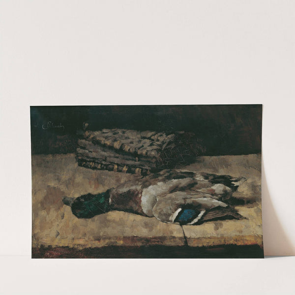Stillleben mit Wildente und Jagdtasche I (1881) by Carl Schuch