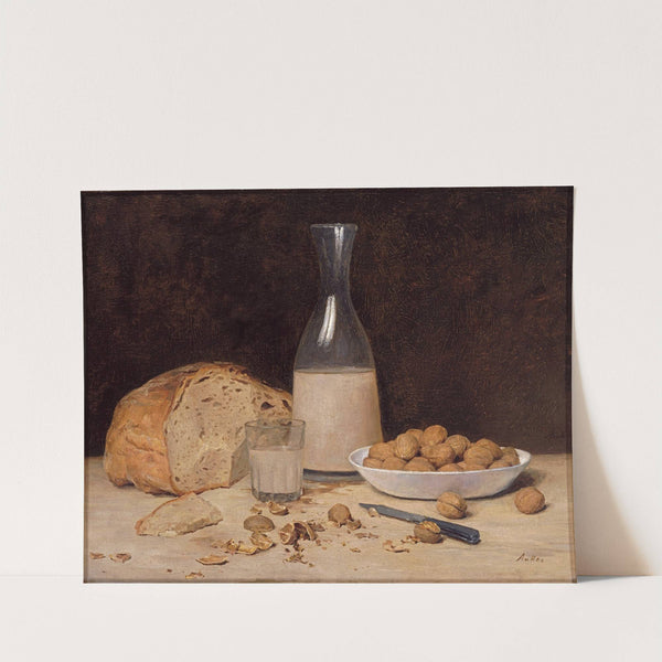 Stillleben; Neuer Wein (circa 1890) by Albert Anker