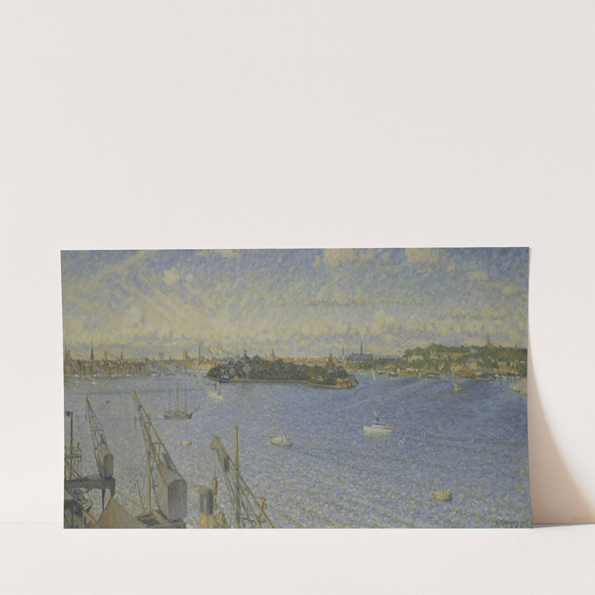 Stockholm Ström from Fjällgatan (1925) by Nils Kreuger