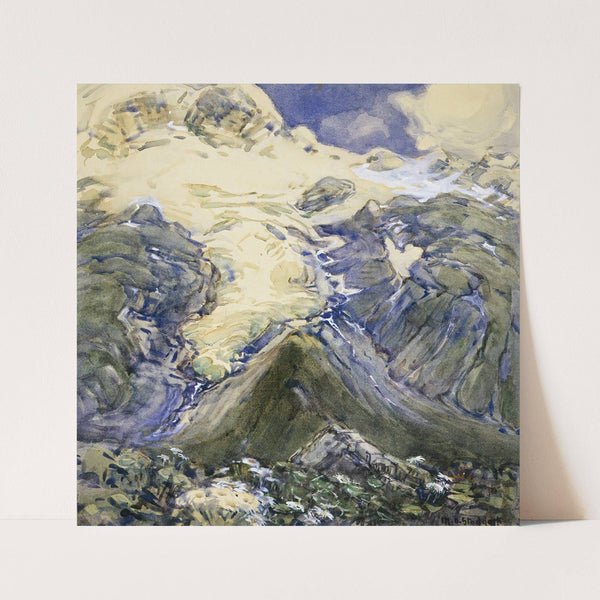Stocking Glacier from Hooker Valley (circa 1932) by Margaret Stoddart