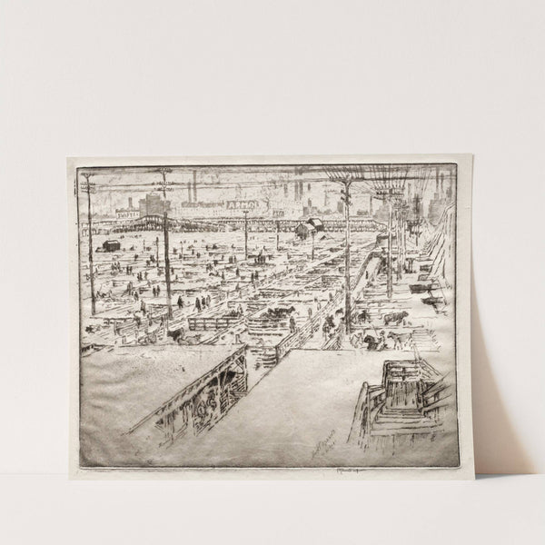 Stockyards, Chicago (1910) by Joseph Pennell