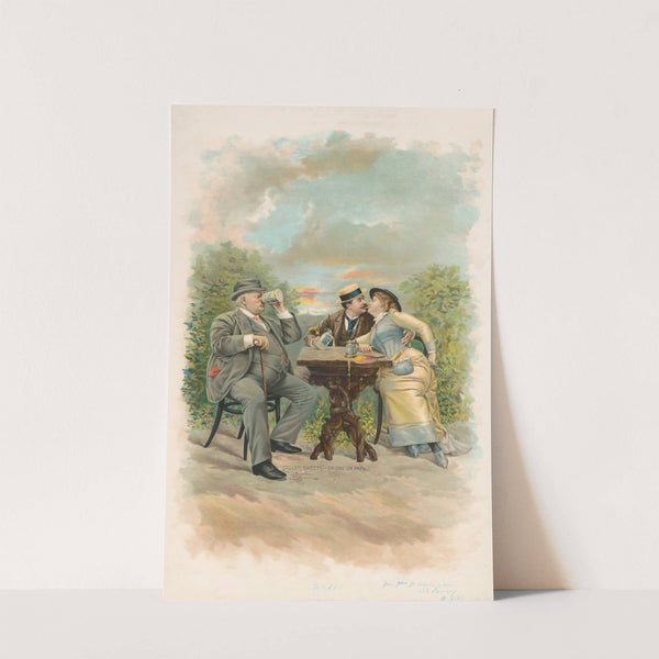 ‘Stolen sweets’-or one on papa (1893) by Henry Jerome Schile