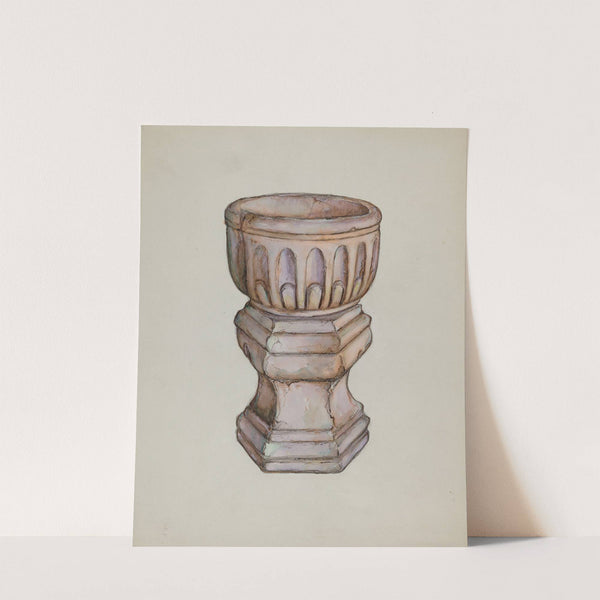 Stone Baptismal Font by George Seideneck