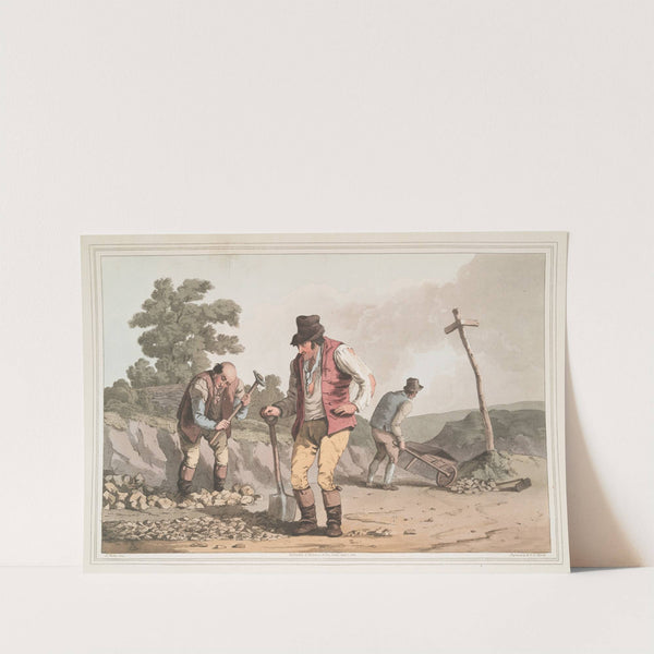 Stone breakers on the road, Plate 7 by George Walker