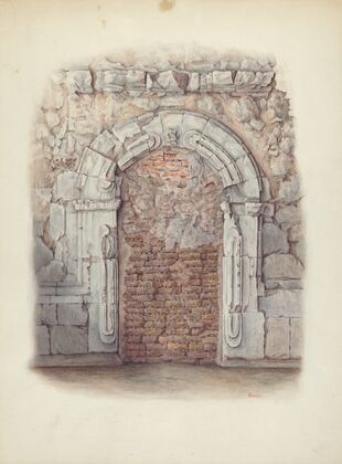 Stone Doorway, Carved