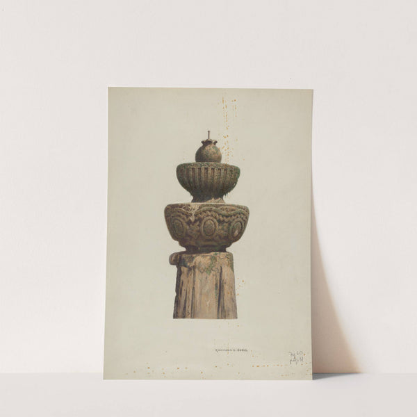 Stone Fountain by Raymond E. Noble