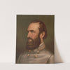 Stonewall Jackson, bust portrait, facing left, wearing military uniform (1877) by Strobridge & Co. Lith.