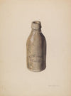 Stoneware Beer Bottle