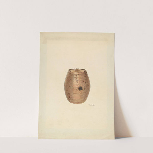 Stoneware Flask by V.L. Vance