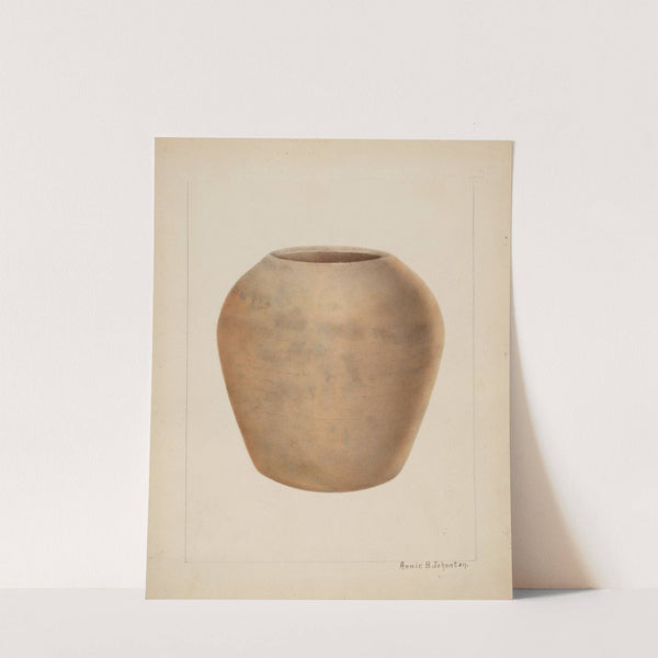 Stoneware Flower Pot by Annie B. Johnston