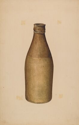 Stoneware Ink Bottle