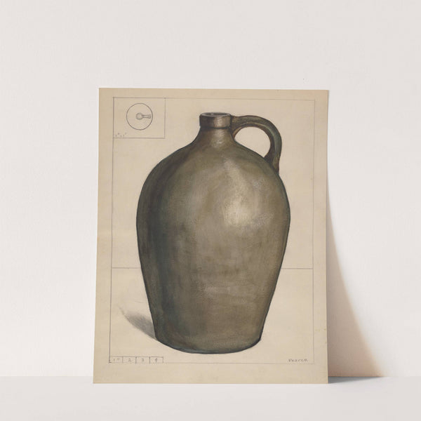 Stoneware Jug by Edgar L. Pearce