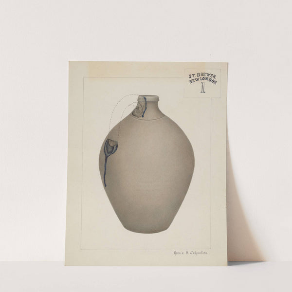 Stoneware Jug by Annie B. Johnston