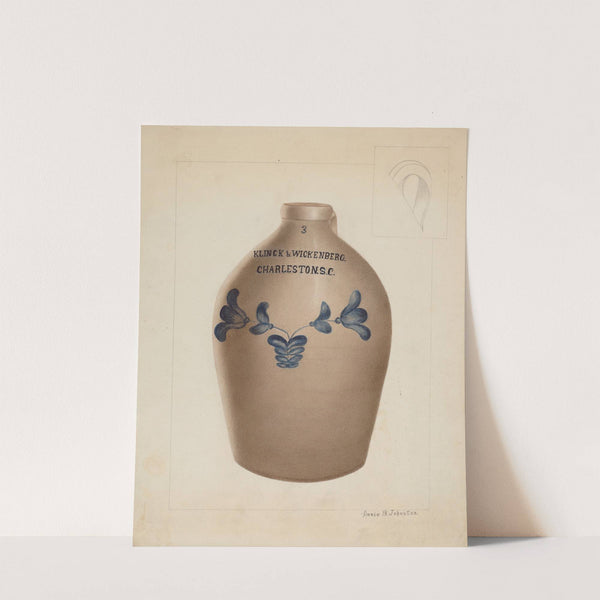 Stoneware Jug by Annie B. Johnston