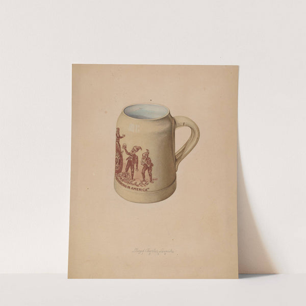 Stoneware Mug for Beer by Lloyd Charles Lemcke