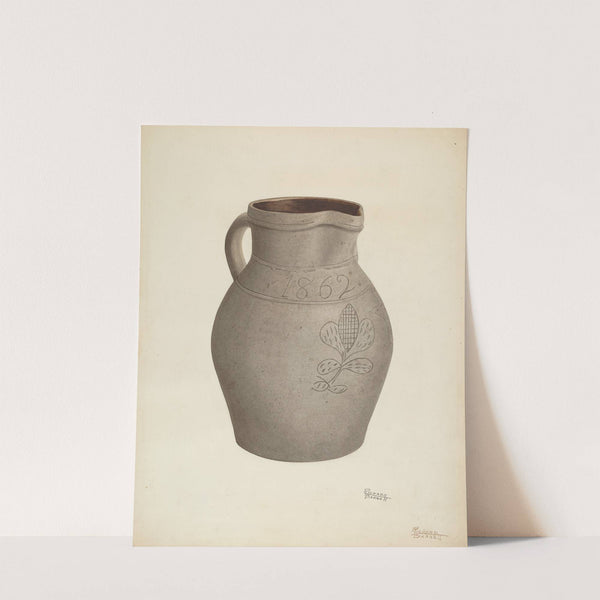 Stoneware Pitcher (c. 1939) by Richard Barnett