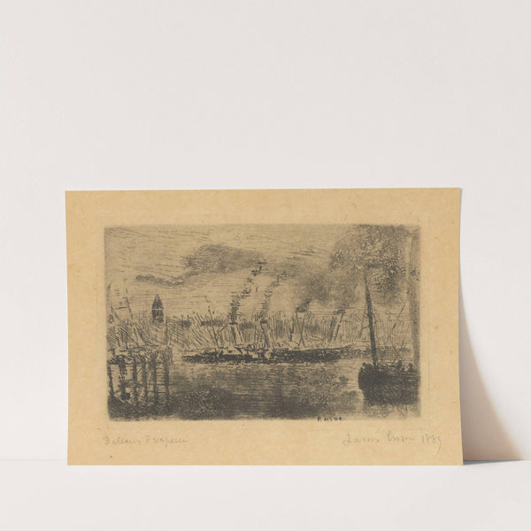 Stoomboten (mailboot Princesse Joséphine) by James Ensor