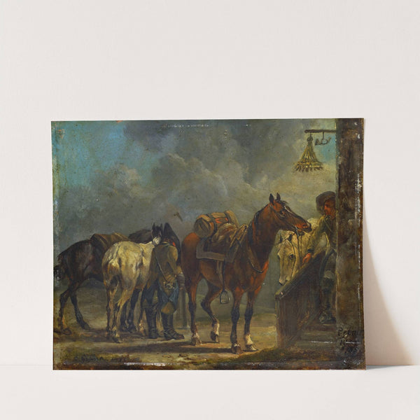 Stop at an Inn (1785) by Conrad Gessner