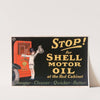 Stop! for Shell motor oil at the Red Cabinet by Jean d'Ylen