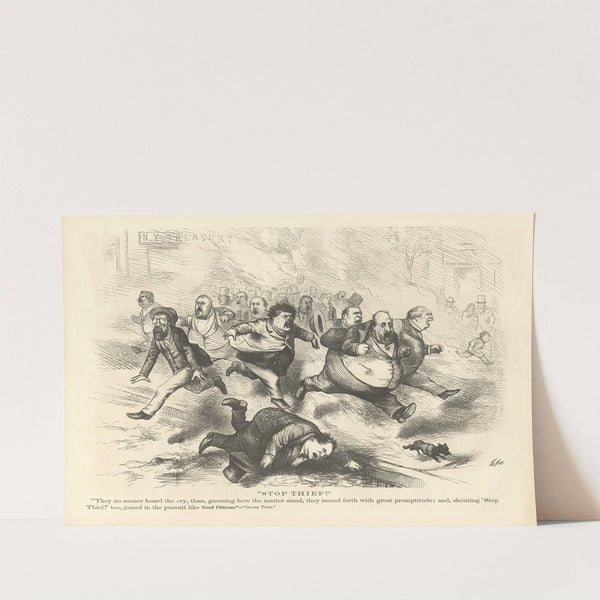 Stop, thief!. (1871) by Thomas Nast