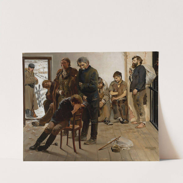 Stopover During the Transport of Deportees to Siberia (Convicts) (1883) by Jacek Malczewski