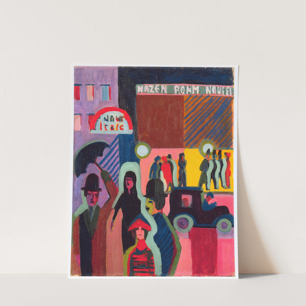 store in the rain (1927) by Ernst Ludwig Kirchner