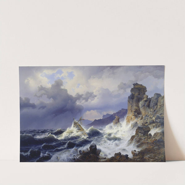 Storm at Sea off the Norwegian Coast (1837) by Andreas Achenbach