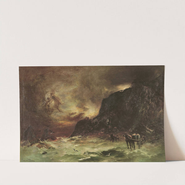 Storm at Wellington Heads by Petrus van der Velden