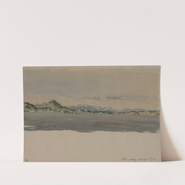 Storm Ending, Norwegian Fijord (c. 1896–1953) by Muirhead Bone