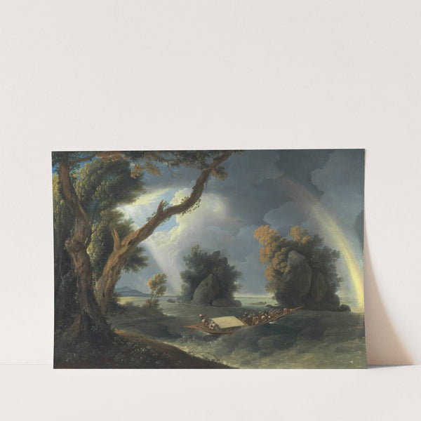 Storm on the Ganges, with Mrs. Hastings near the Col-gon Rocks by William Hodges