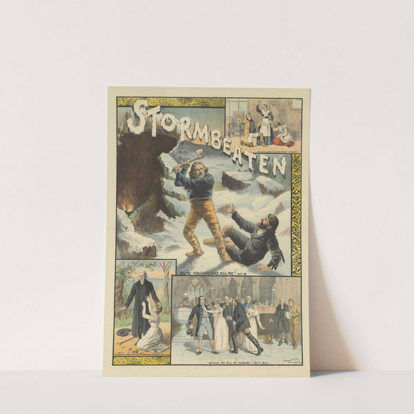 Stormbeaten (1885) by Strobridge & Co. Lith.