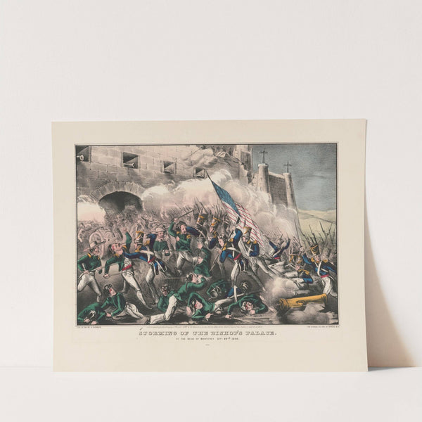 Storming of the Bishop’s palace; at the siege of Monterey Sept. 22nd. 1846 (1847) by John Cameron