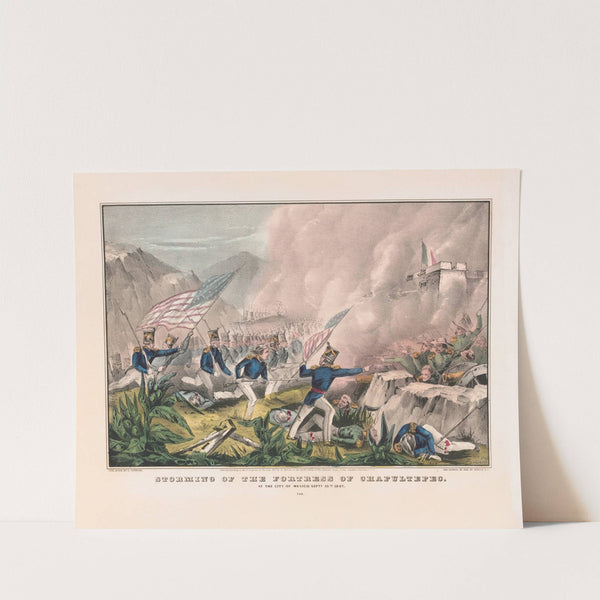 Storming of the Fortress of Chapultepec; at the city of Mexico Sept. 12th 1847 (1847) by John Cameron