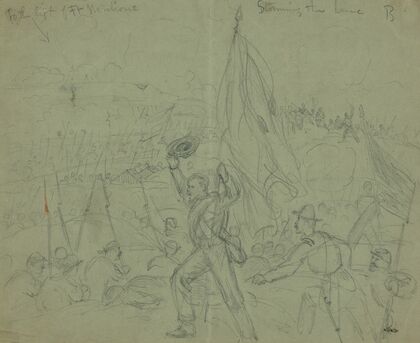 Storming the line