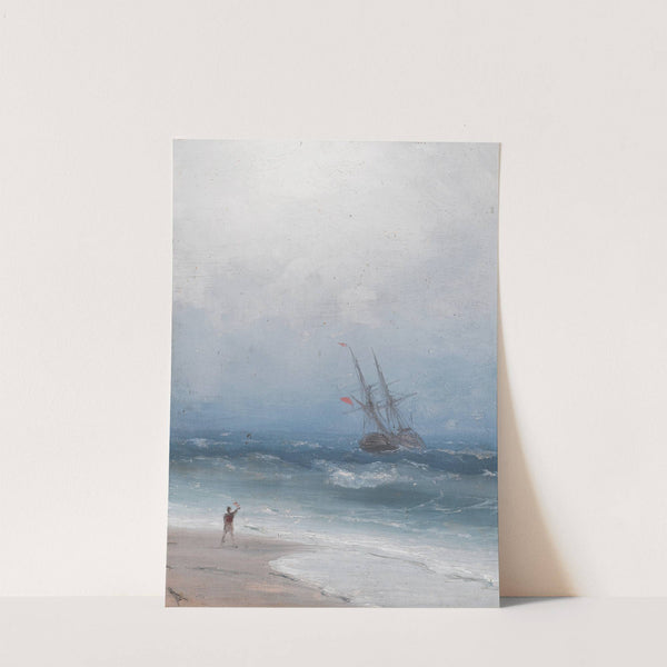 Stormy Coast by Ivan Konstantinovich Aivazovsky