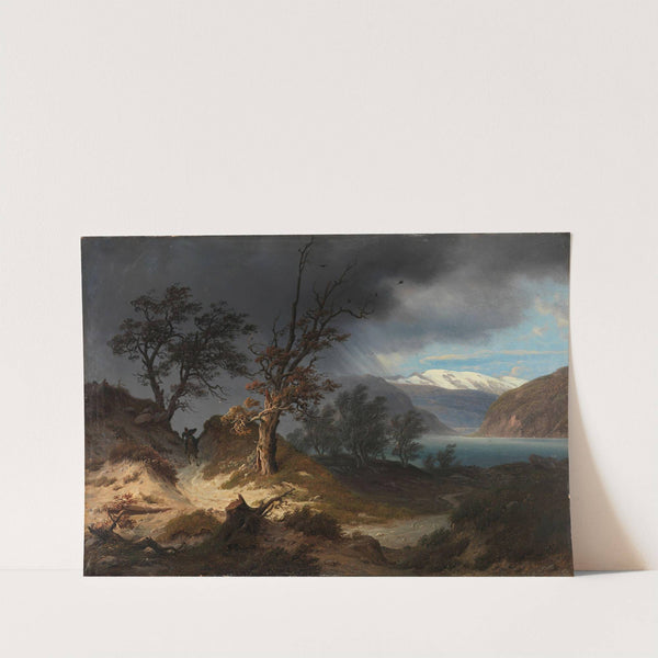 Stormy Landscape with a Rider by Thomas Fearnley