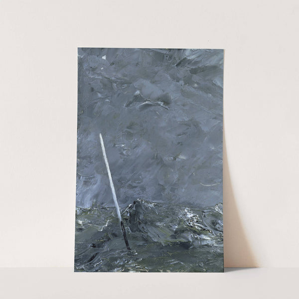 Stormy Sea. Buoy without Top Mark by August Strindberg