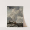 Stormy Sea with Ships by Willem van de Velde the Younger