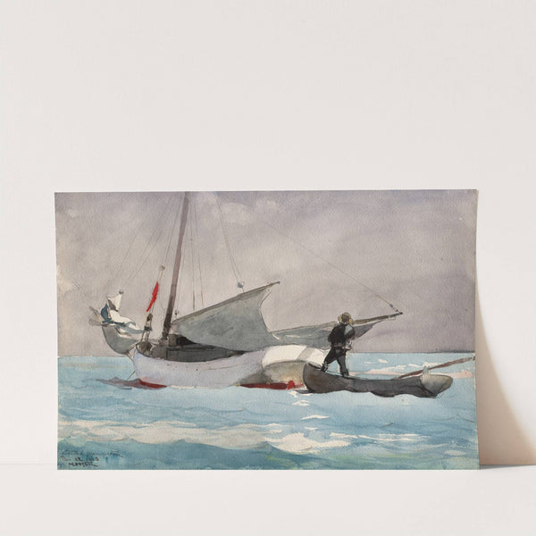 Stowing Sail by Winslow Homer