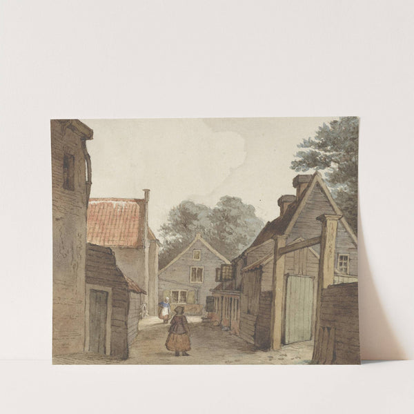 Straat bij de Manege by Hendrik Abraham Klinkhamer