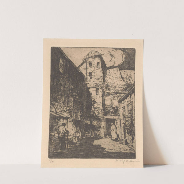 Straat in Deventer (1888-1934) by Willem Adrianus Grondhout